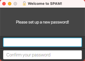 Set Password Prompt Display